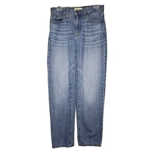Madewell Jeans Womens 25 Blue Medium Wash The Slouchy Boyjean Boyfriend Made USA